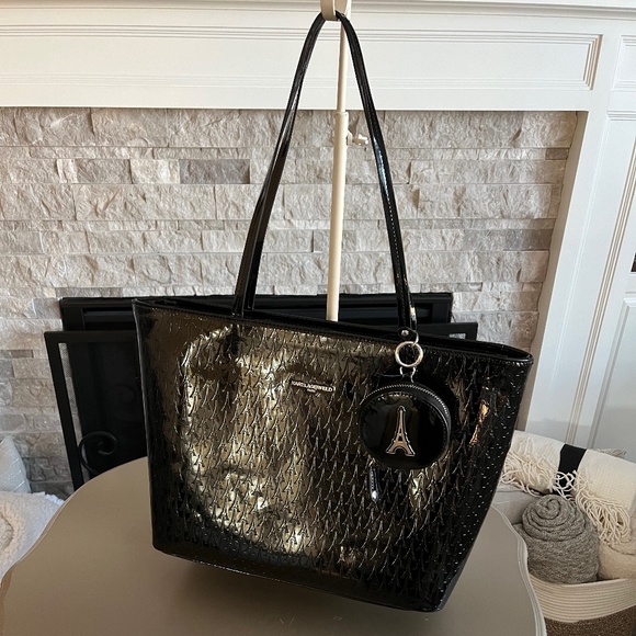 Karl Lagerfeld Handbags - Karl Lagerfeld Tote Paris Patent Leather